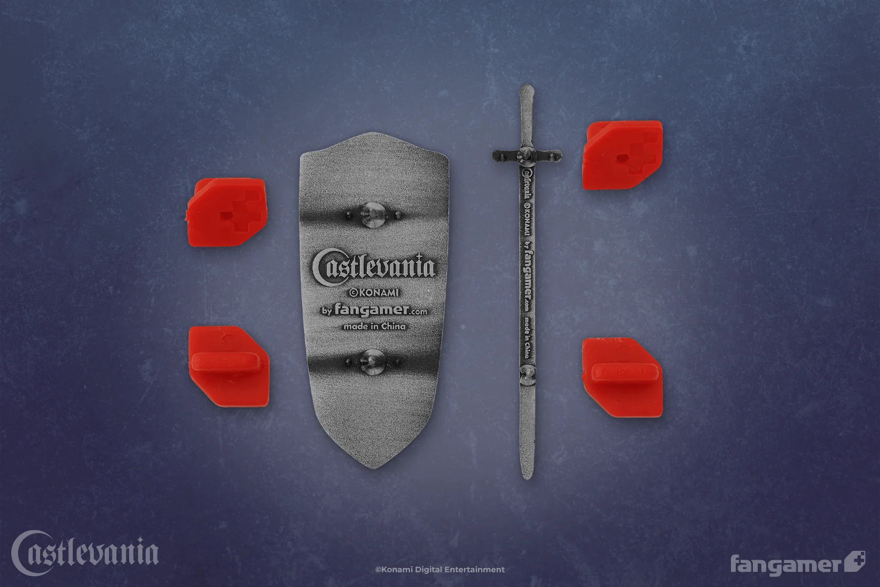 Alucard Shield & Sword Pin Set - Image 4