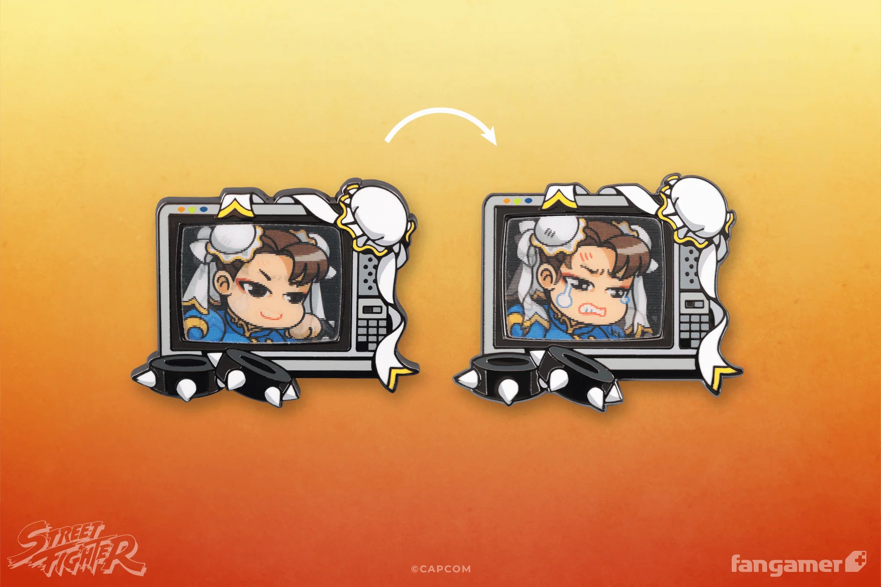 Street Fighter Buddies Lenticular Pin: Chun-Li - Image 4