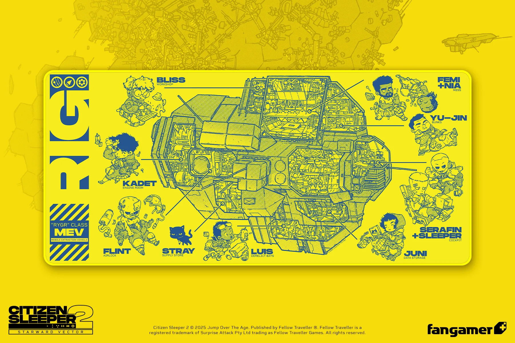 Rig Cross-Section Desk Mat - Image 3