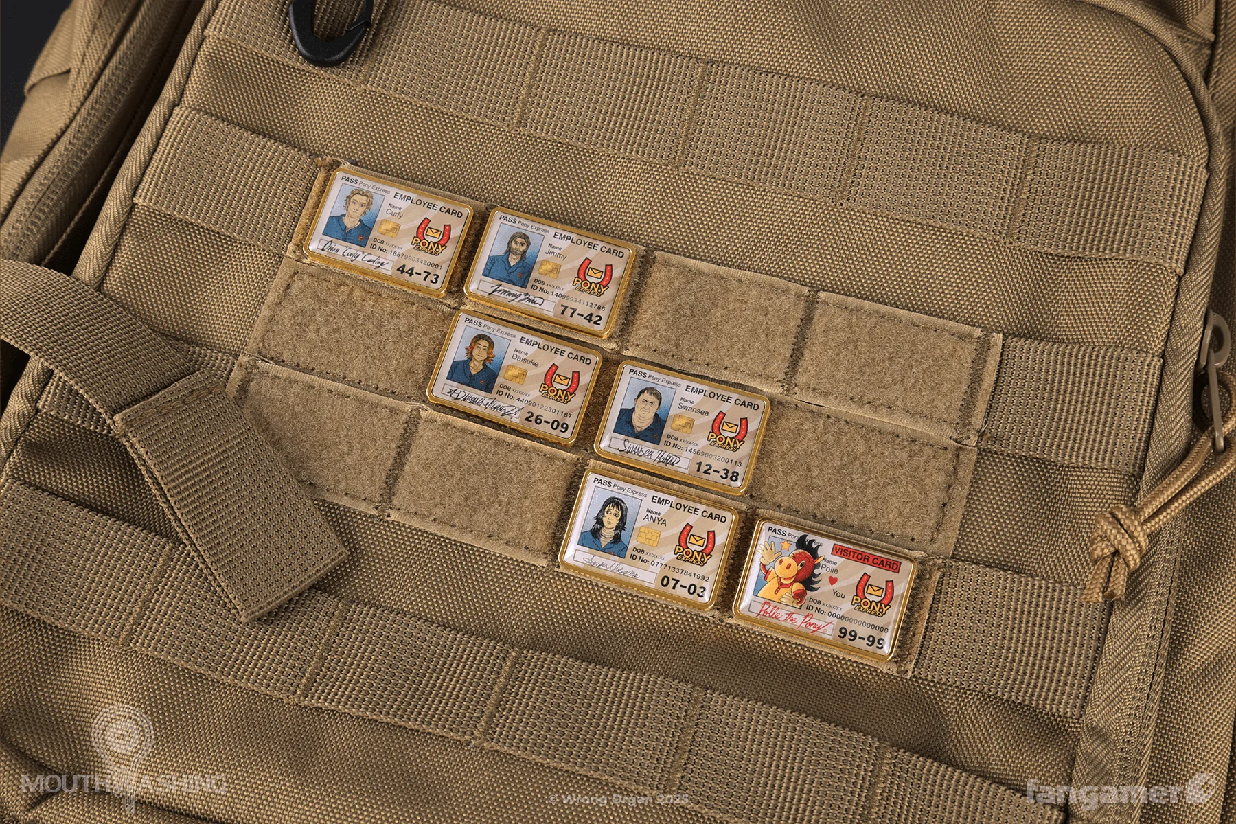 Curly and Jimmy ID Card Pin Set - Image 8