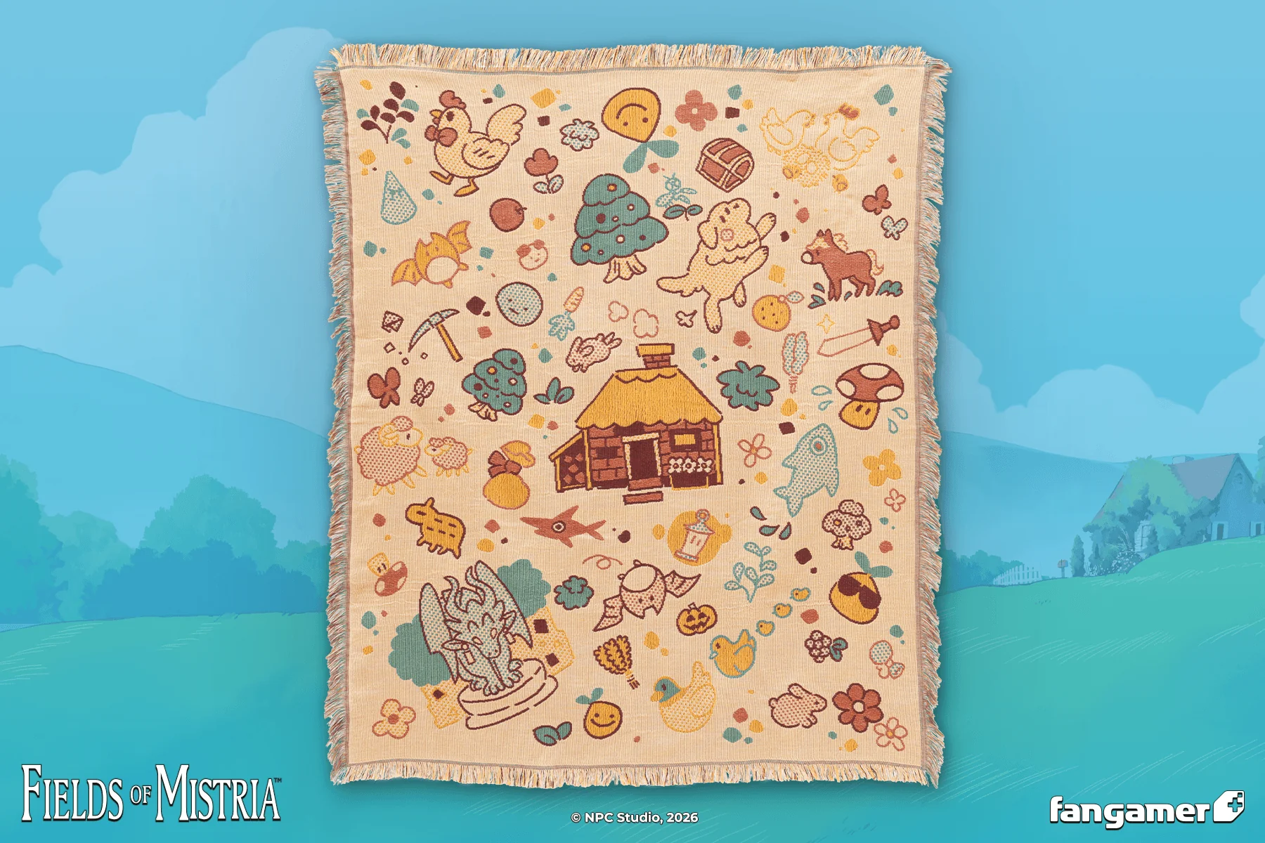 Mistrian Friends Throw Blanket - Image 3