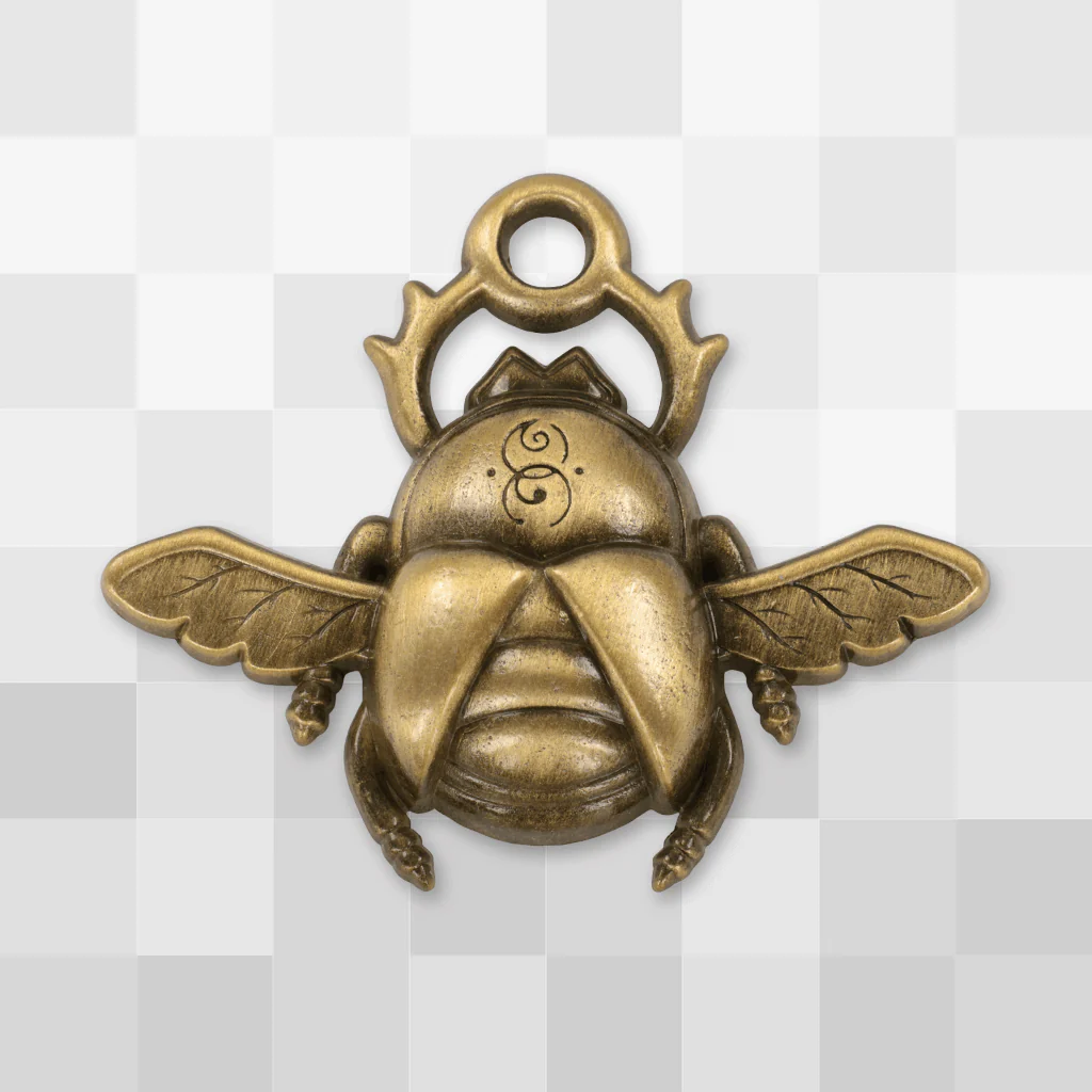 Gold Scarab Pin