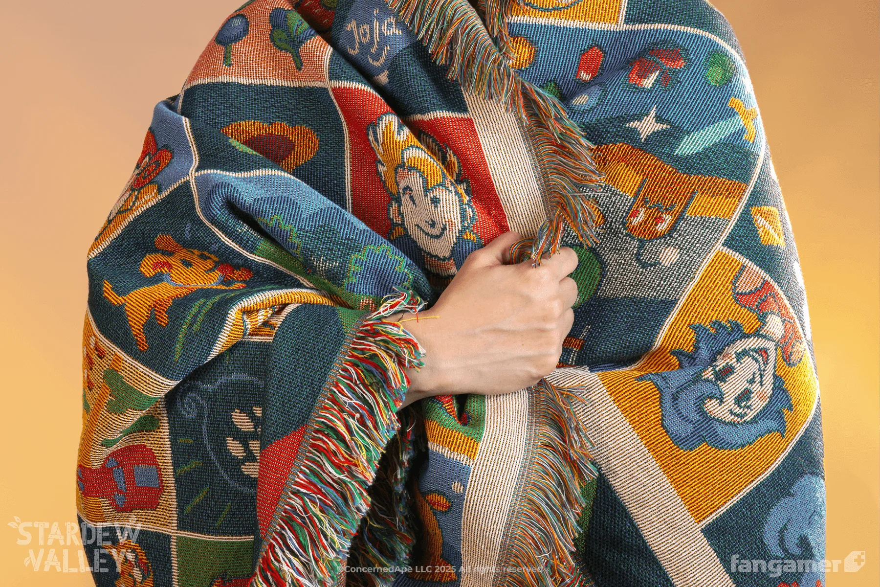 Farmhouse Patchwork Throw Blanket - Image 7